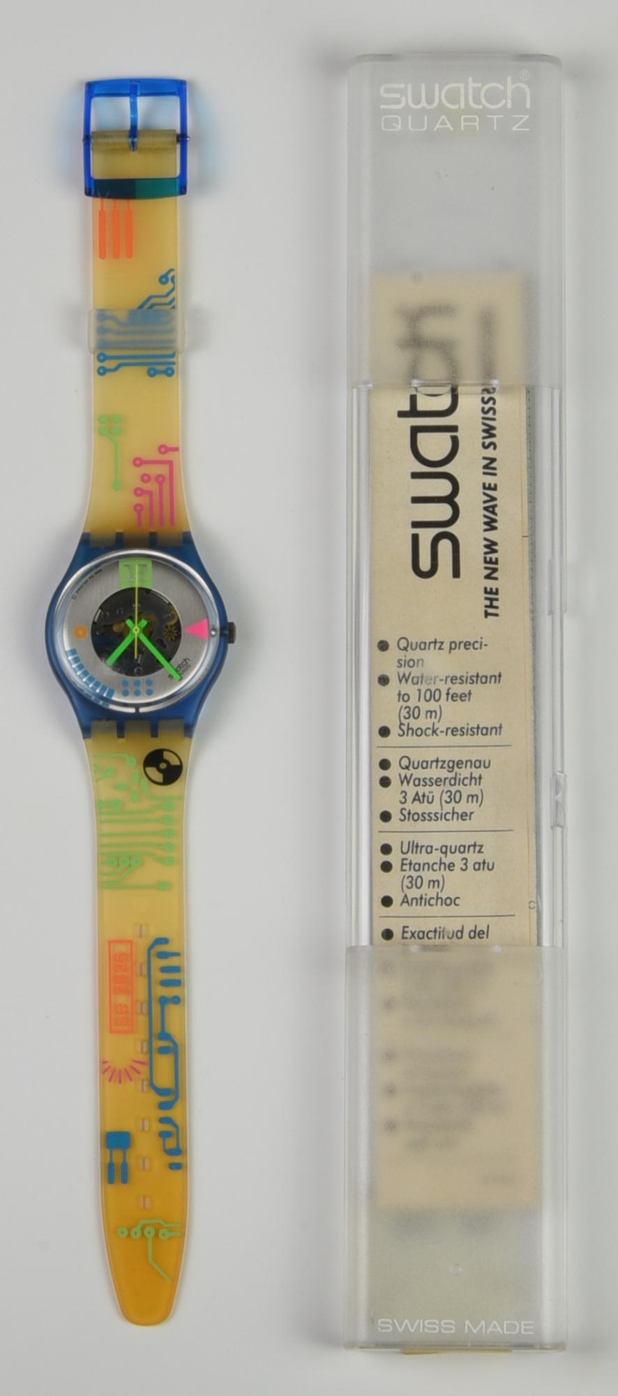 SWATCH ALU COSMOS, 1990 mod. COMPUTRIP, cod. GN108 anno 1990 Completo di...