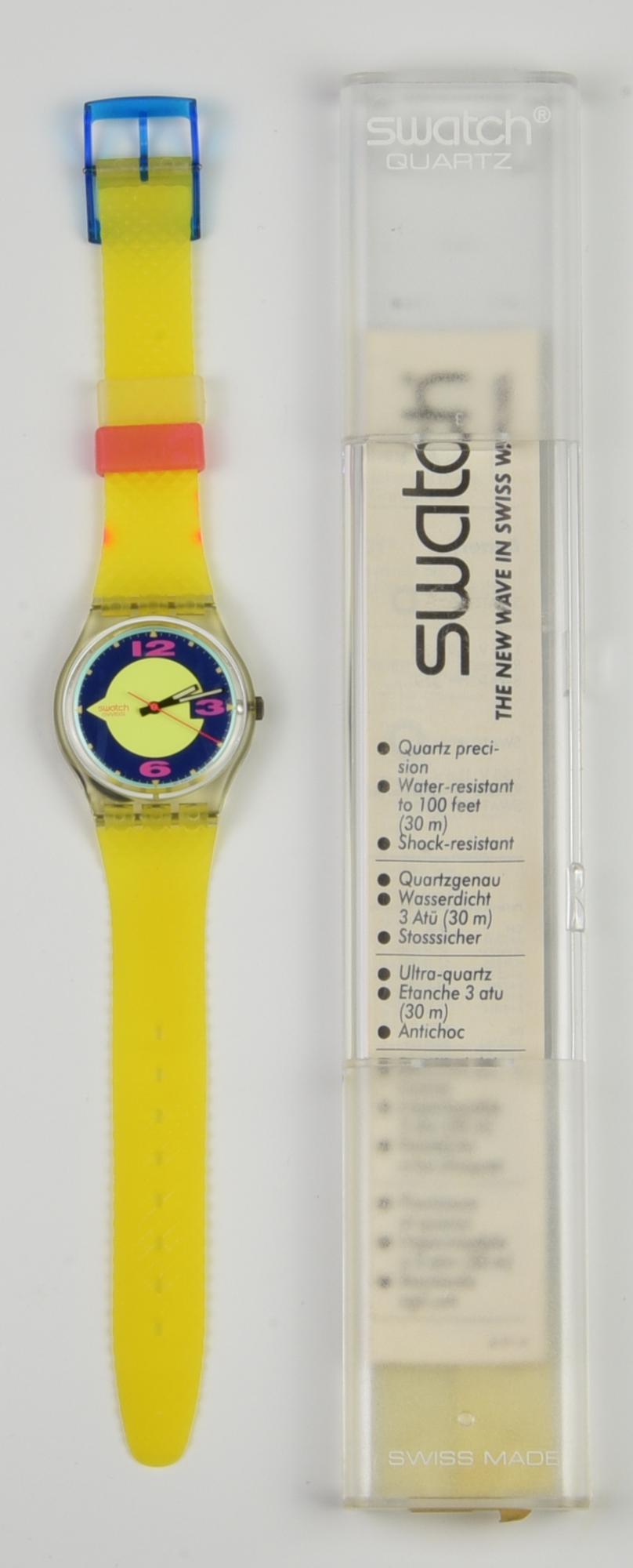 SWATCH BRIGHT FLAGS, 1991 mod. REFLECTOR, cod. GK130 anno 1991 Completo di...