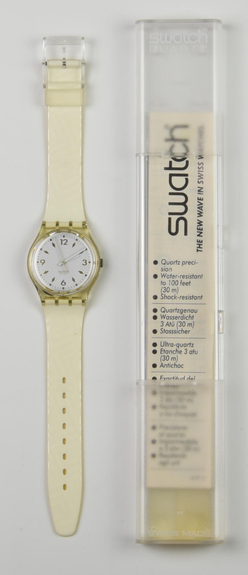 SWATCH CLASSIC WHITE, 1991 mod. R.S.V.P., cod. GK129 anno 1991 Completo di...