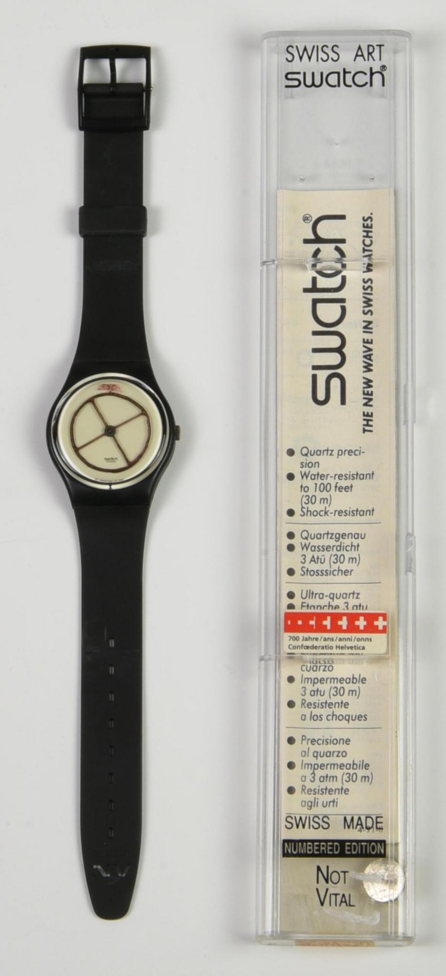 SWATCH 700 YEARS CON HELVETICA, 1991 mod. WHEEL ANIMAL, cod. GZ120 anno 1991...