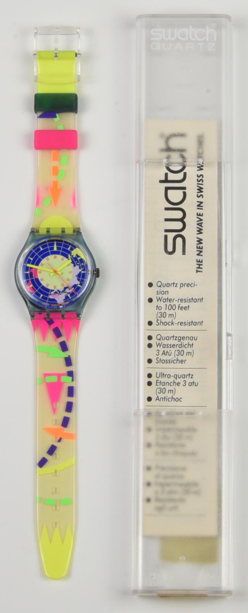 SWATCH GIRO DEL MONDO, 1992 mod. NORTH POLE, cod. GN121 anno 1992 Completo...