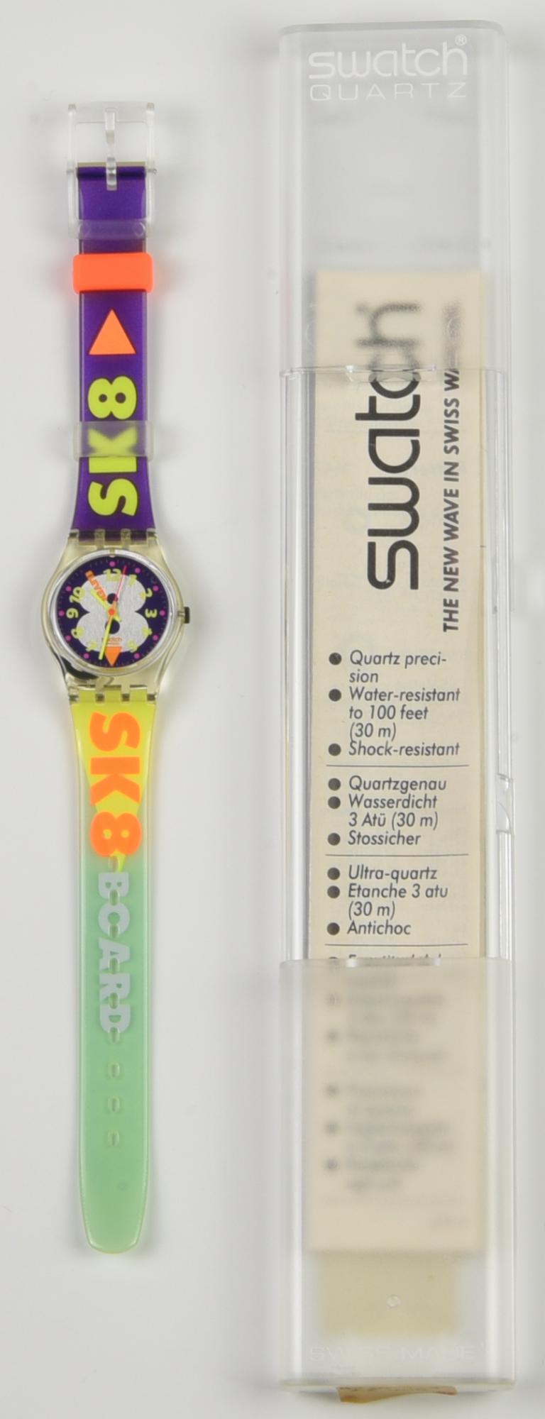 SWATCH GIRO DEL MONDO, 1992 mod. SNOW COLLAGE, cod. LK138 anno 1992 Completo...