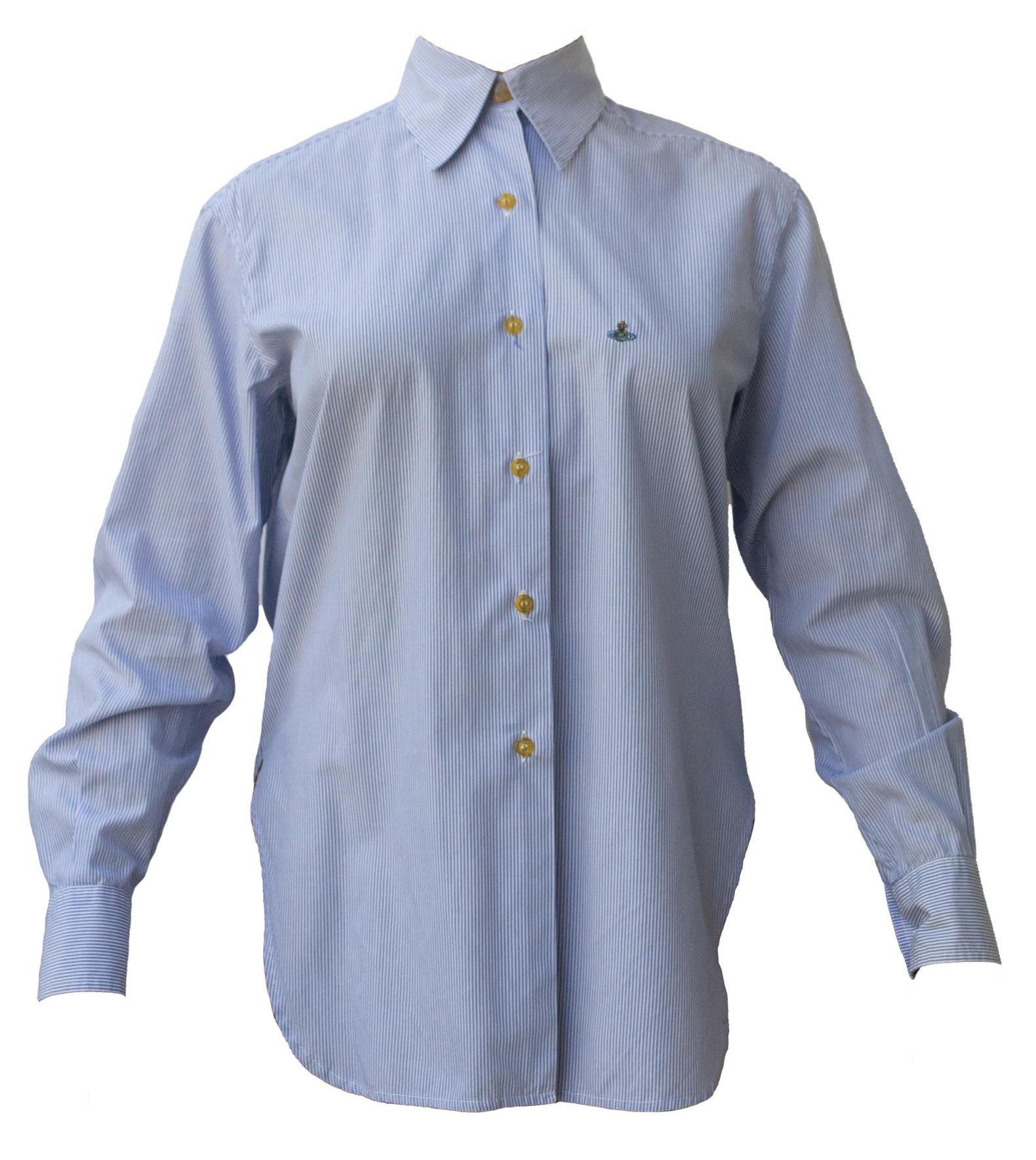 Vivienne Westwood CLASSIC SHIRT DESCRIPTION: Fine striped cotton shirt. Pale...