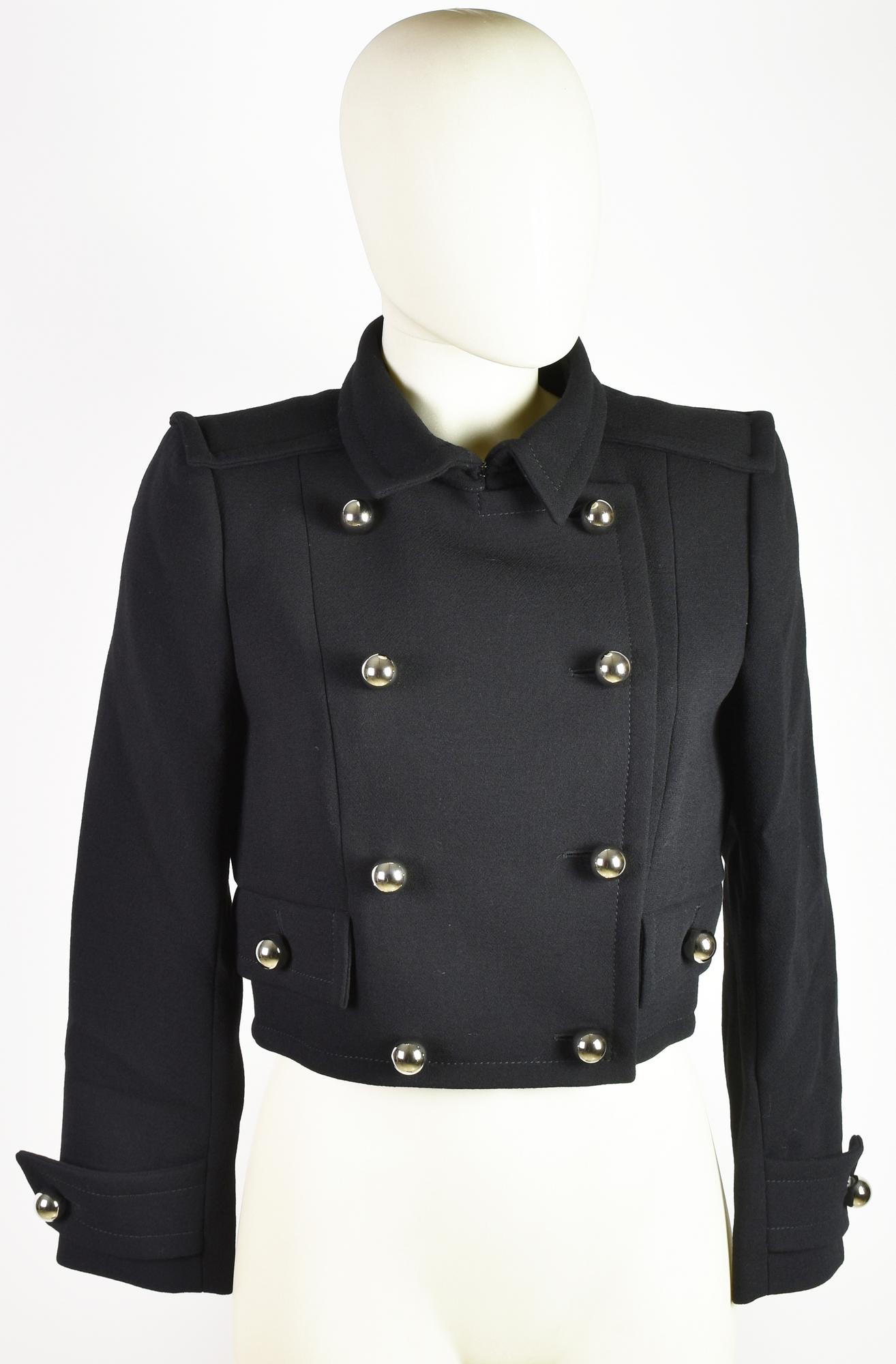 Givenchy by Riccardo Tisci MILITARY JACKET DESCRIPTION: Short black...