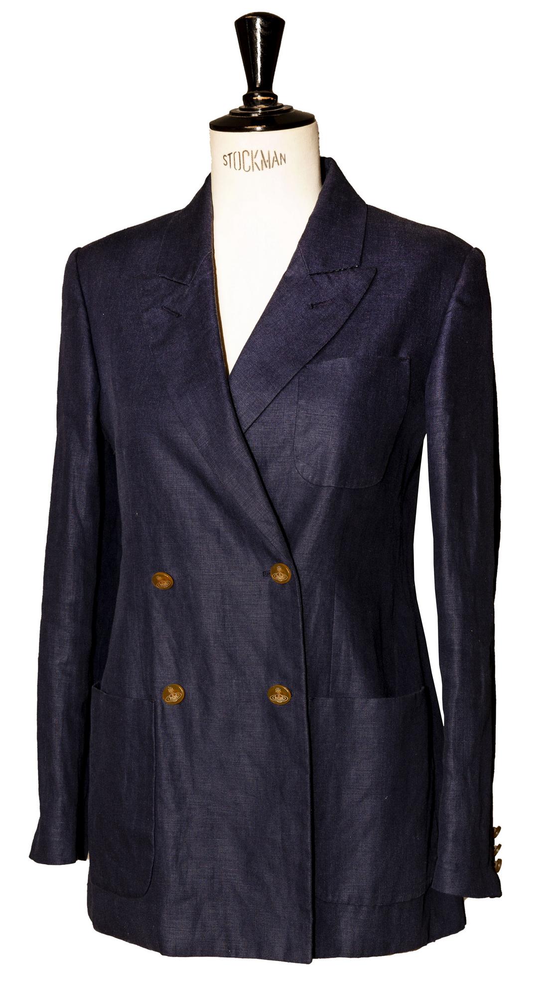 Vivienne Westwood LINEN DB JACKET DESCRIPTION: Double breasted blazer with...