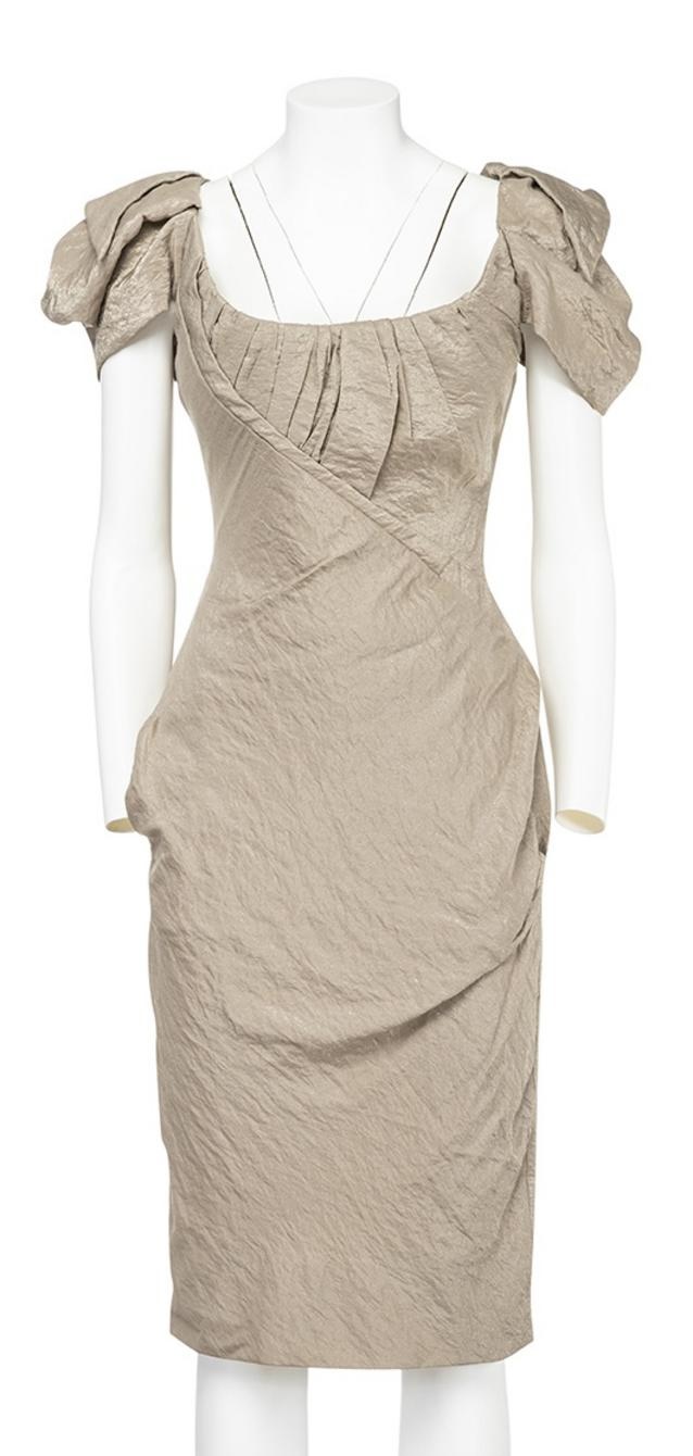 Vivienne Westwood ICONIC RED LABEL CREASED DRESS DESCRIPTION: Iconic Red...