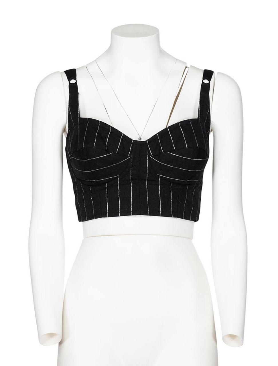 Dolce & Gabbana ICONIC PINSTRIPE CORSET WITH LUREX DESCRIPTION: Iconic...