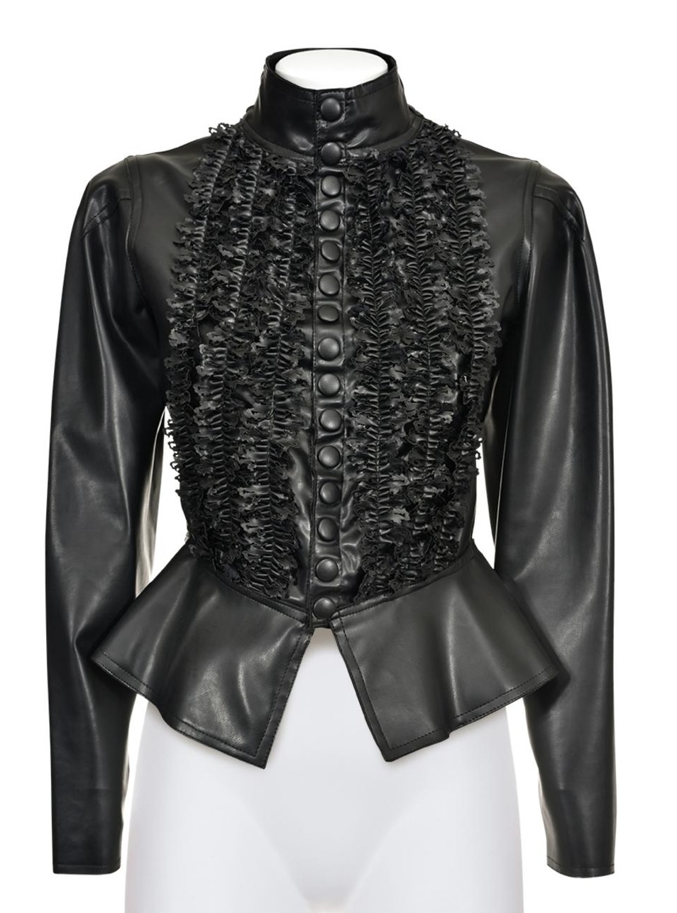 Jean Paul Gaultier FAUX LEATHER BUSTIER JACKET DESCRIPTION: Faux leather...