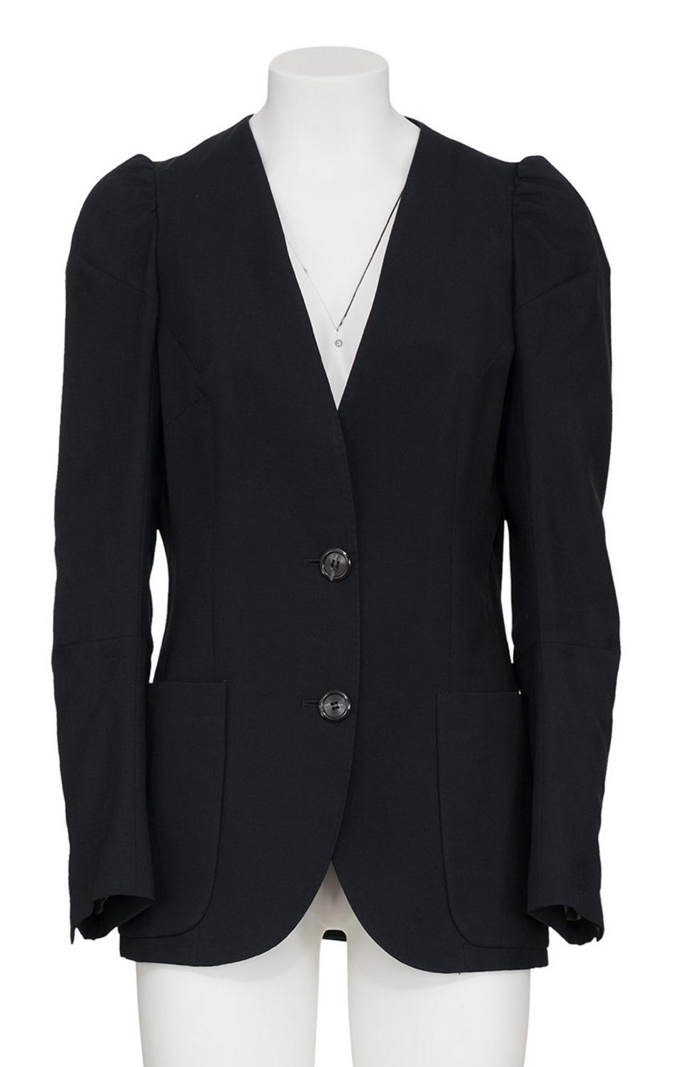 Maison Martin Margiela RARE AND ICONIC COLLARLESS JACKET WITH PUFFED...