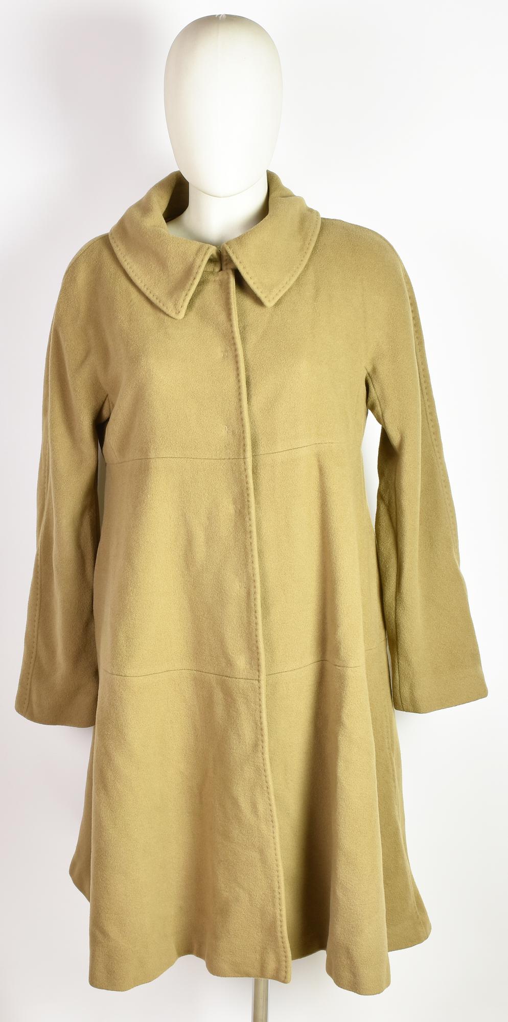 Alberta Ferretti WOOL COAT DESCRIPTION: Camel color wool and cashmere coat,...