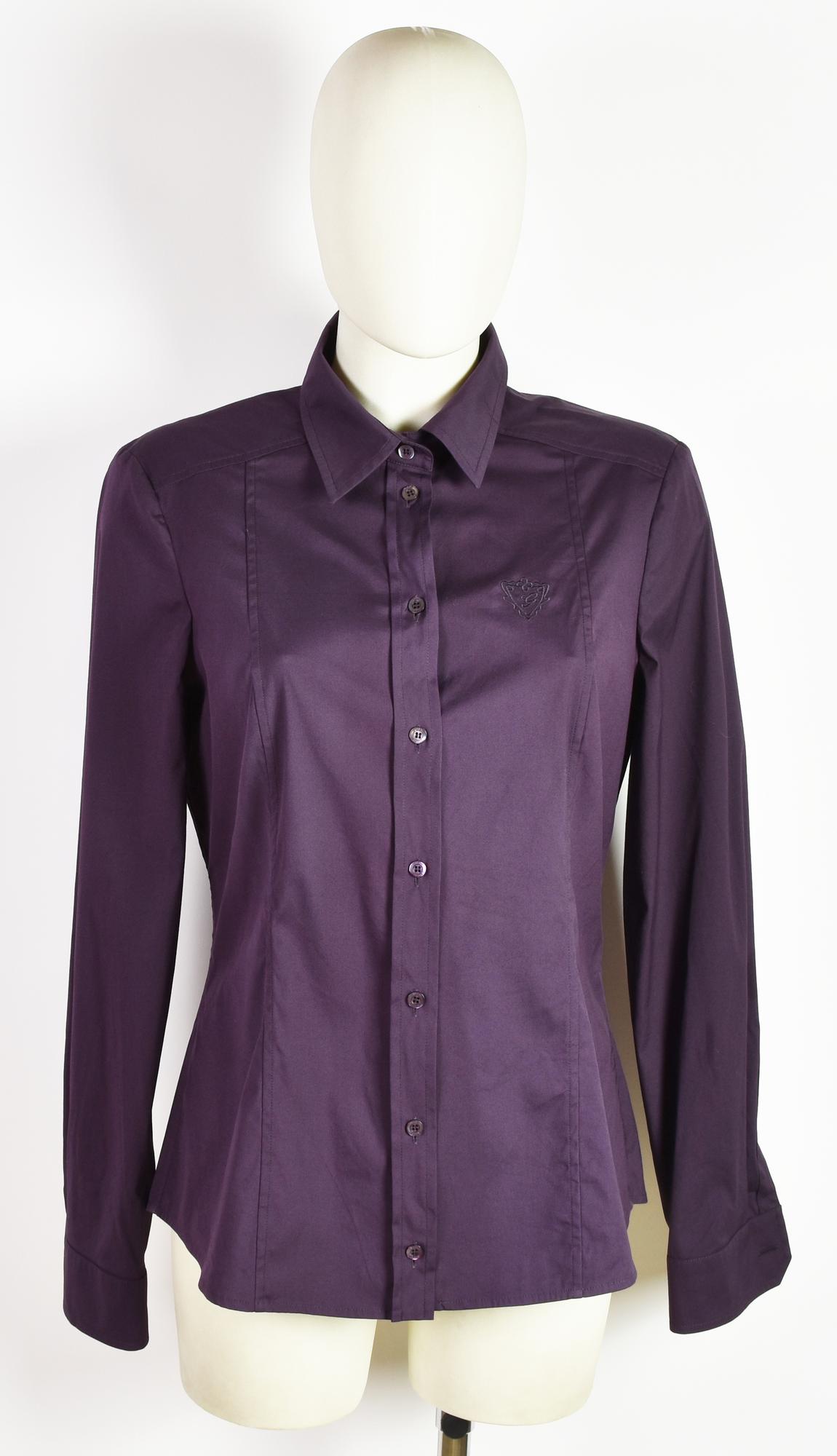 Gucci SHIRT DESCRIPTION: Purple women's shirt in cotton blend. Size 46 IT....