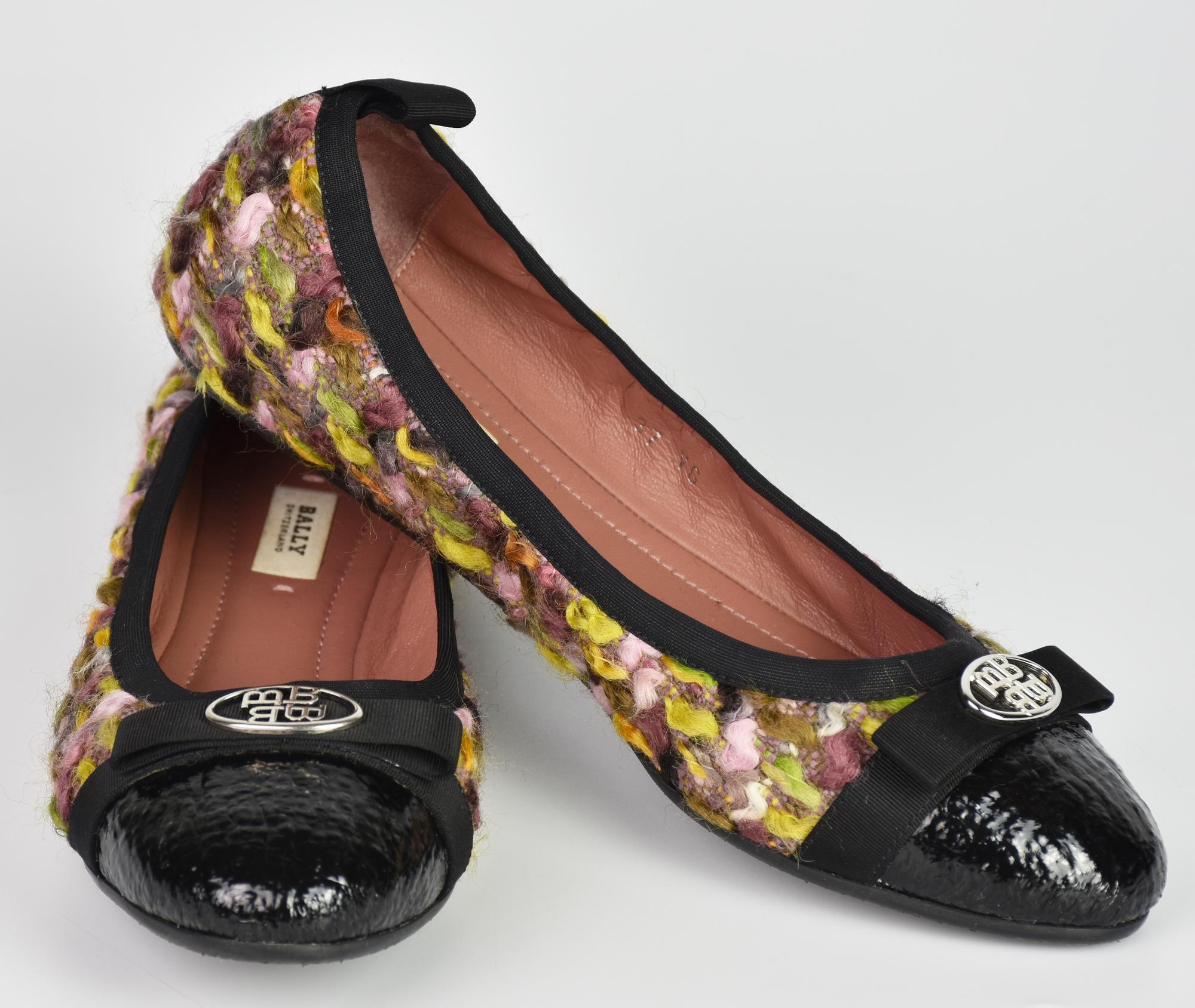 Bally BALLET FLATS DESCRIPTION: Ballerina flats with fabric decoration and...