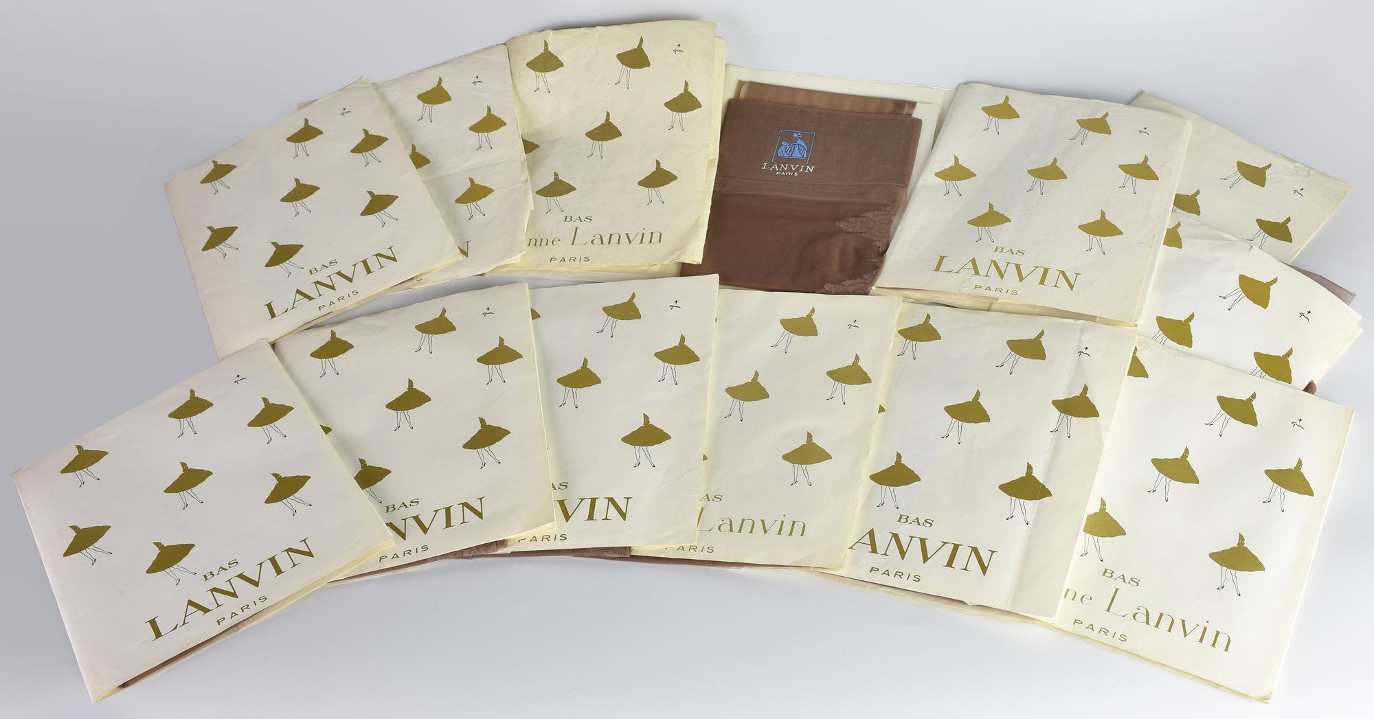 Lanvin LANVIN BAS PARIS DESCRIPTION: Thirteen pairs of 'Lanvin bas Paris'...