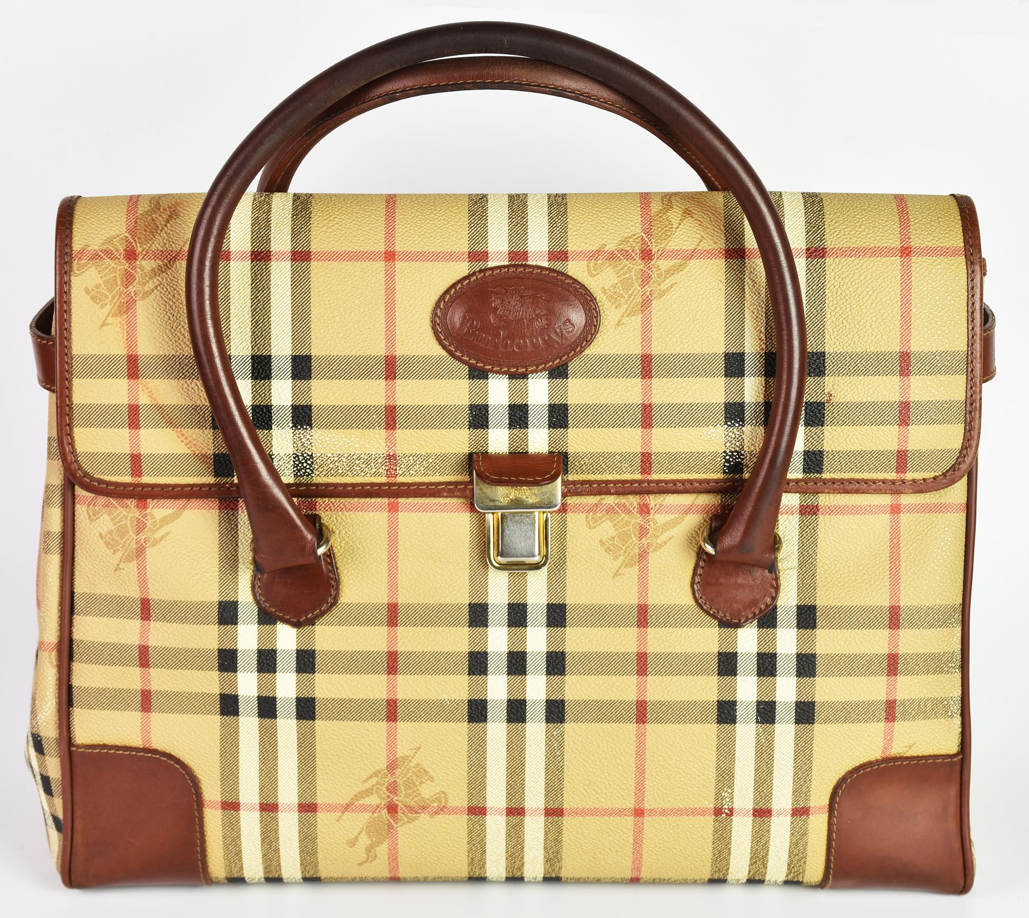 Burberry HYMARKET CHECK LARGE TOTE DESCRIPTION: Handbag in the iconic...