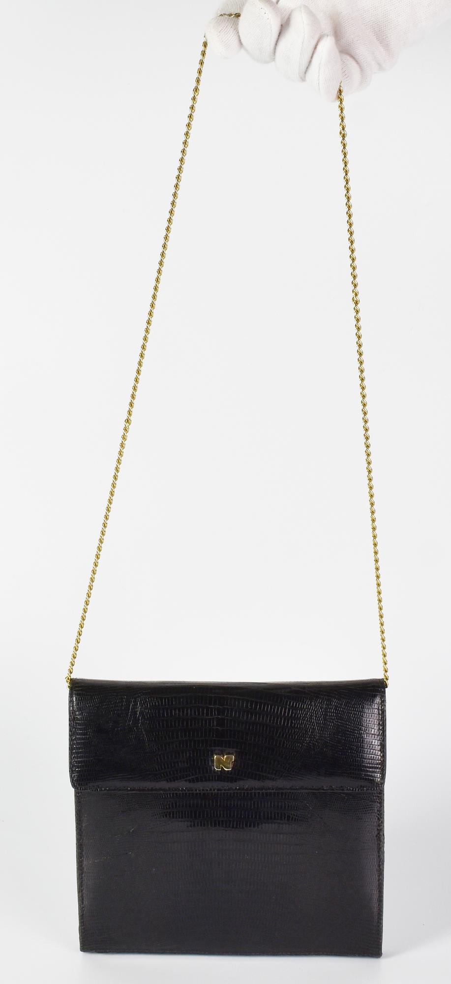 Nina Ricci MINI SHOULDER BAG DESCRIPTION: Small lizard leather crossbody bag....