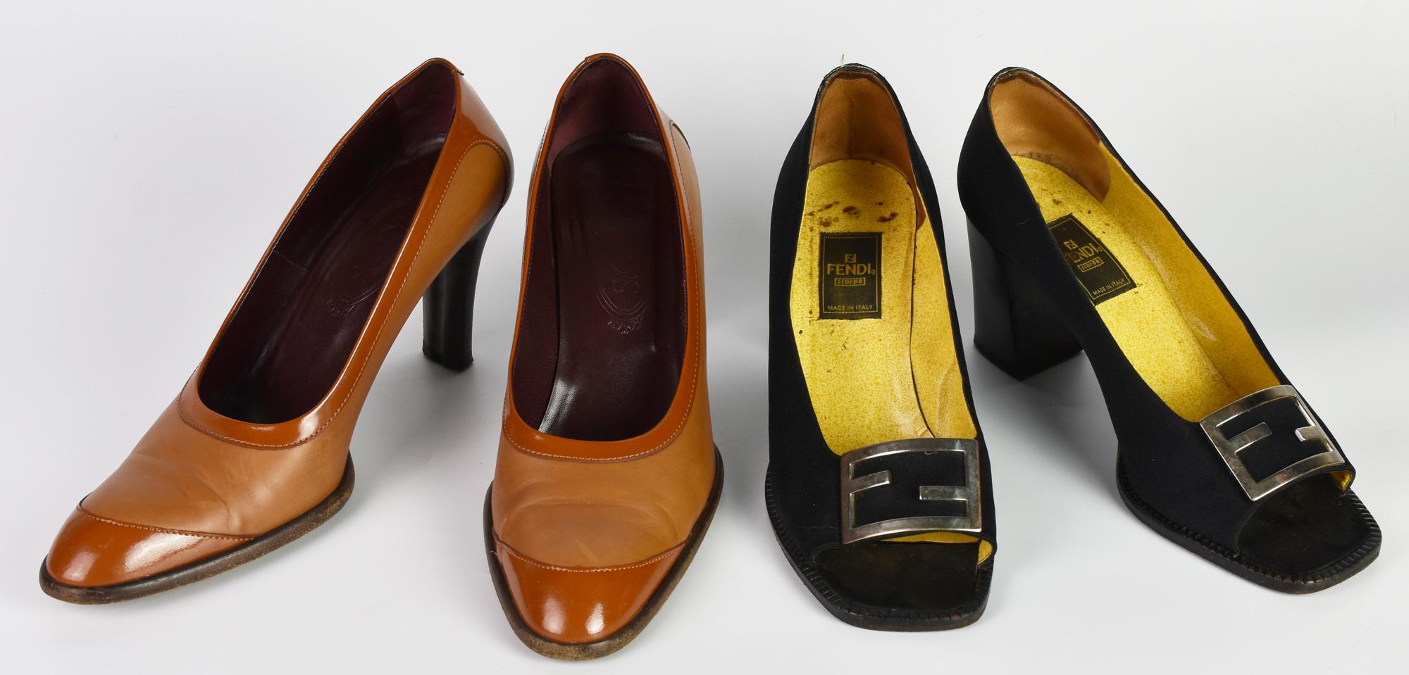 TOD'S AND FENDI SHOES DESCRIPTION: TOD'S calf leather and patent leather...