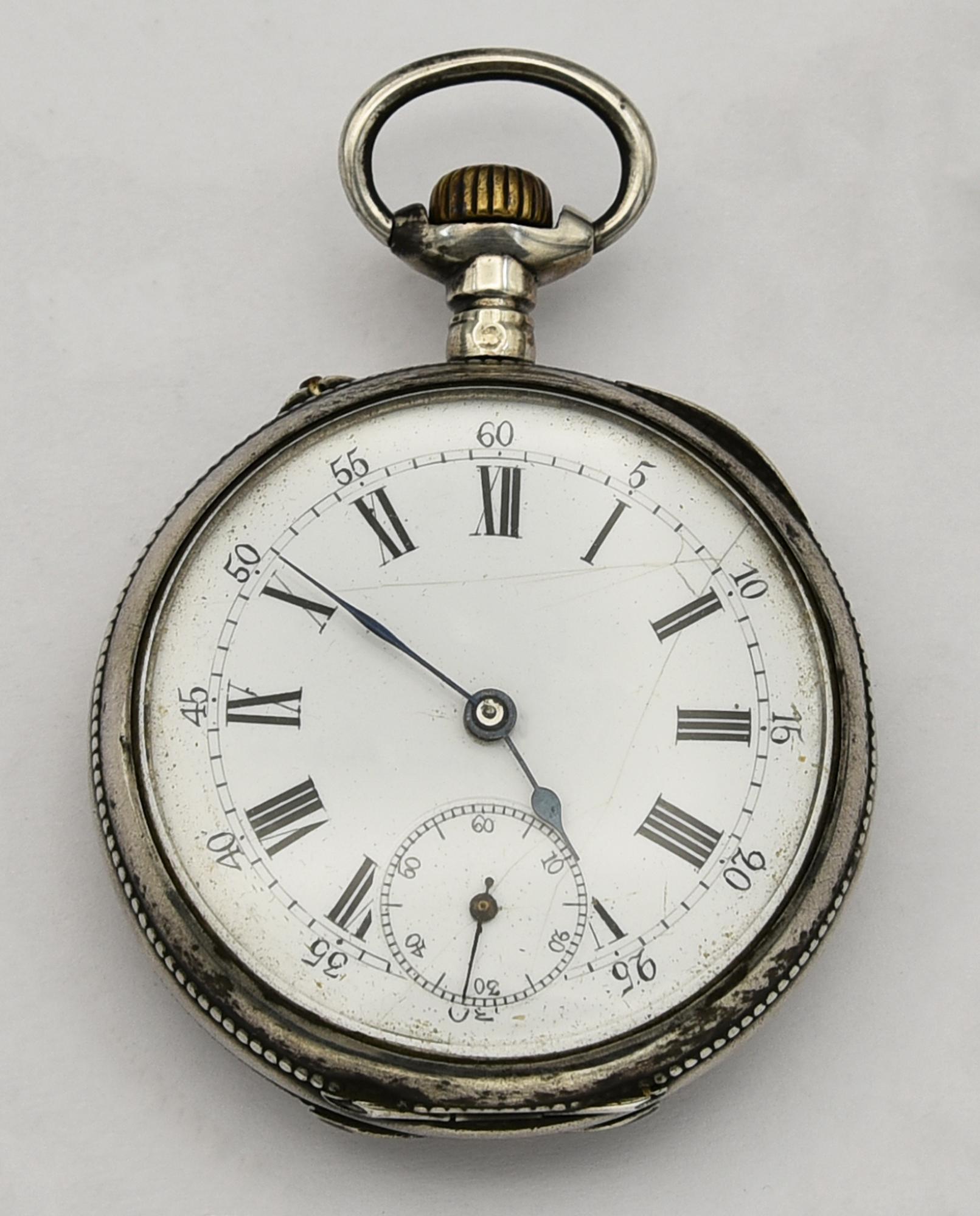 Orologio da tasca, 1850, Francia, argento 800/1000 CASSA: in argento con...