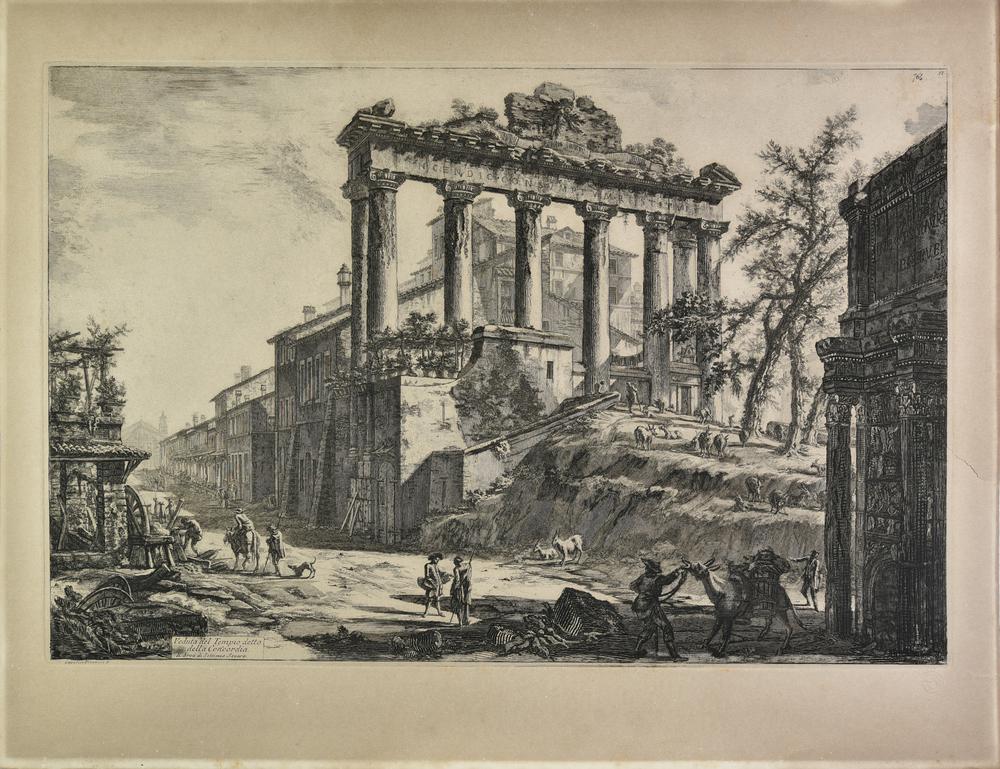 Giovan Battista Piranesi VEDUTA DEL TEMPIO DETTO DELLA CONCORDIA acquaforte,...