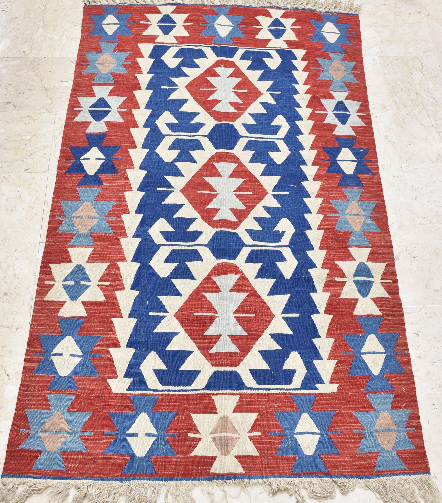 TAPPETO KILIM cm 170x120 segni di usura