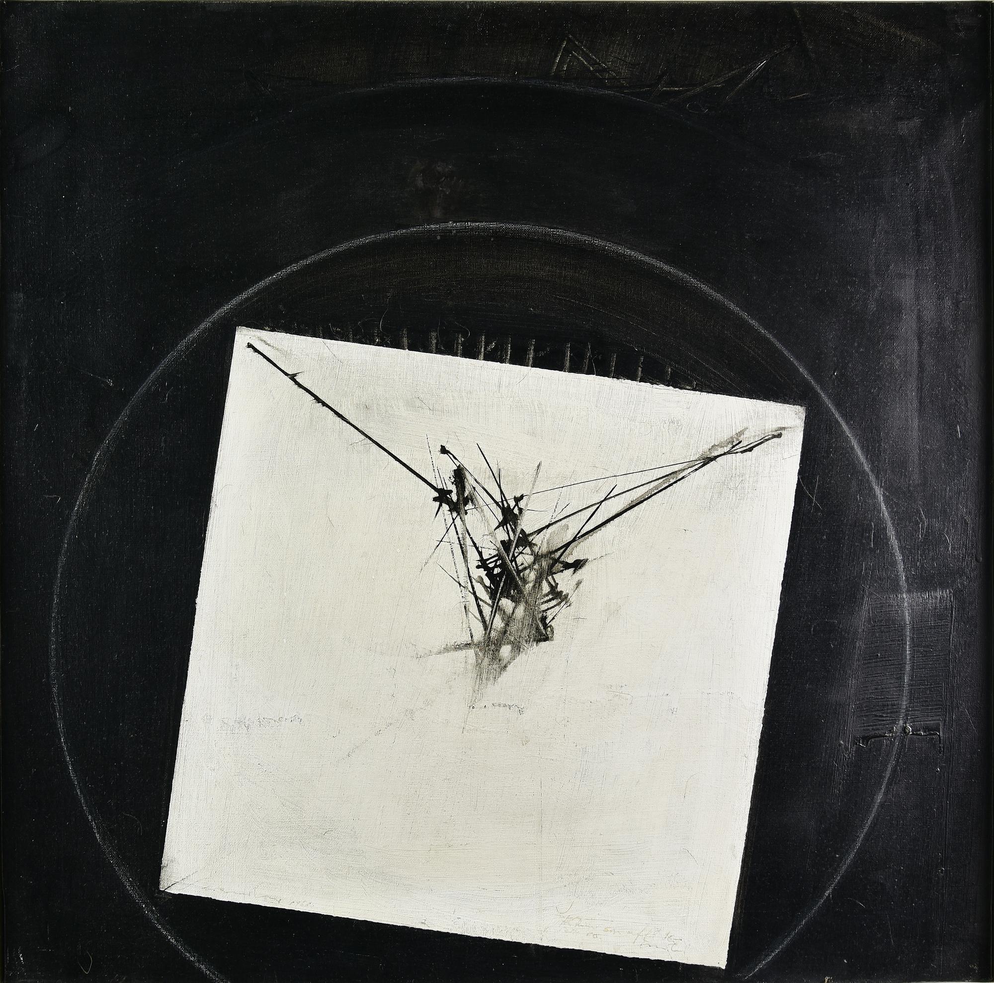 Emilio Scanavino (1922 - 1986) IMMAGINE, 1966 olio su tela, cm 60x60 firma,...