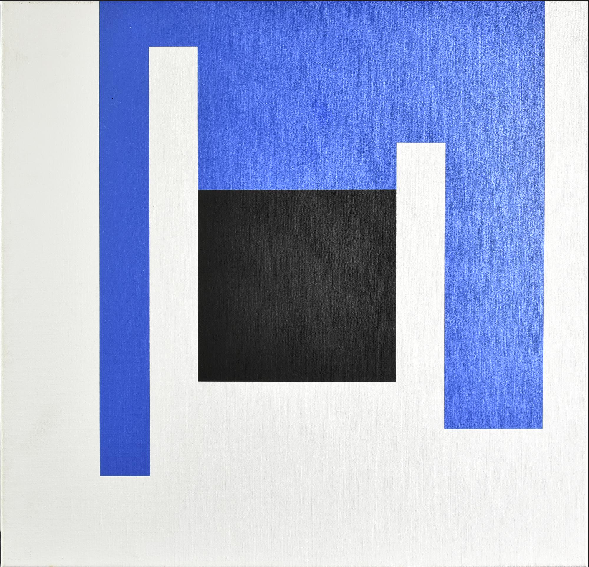 Bruno Munari (1907 - 1998) NEGATIVO POSITIVO, 1996 acrilico su tela, cm 60x60...