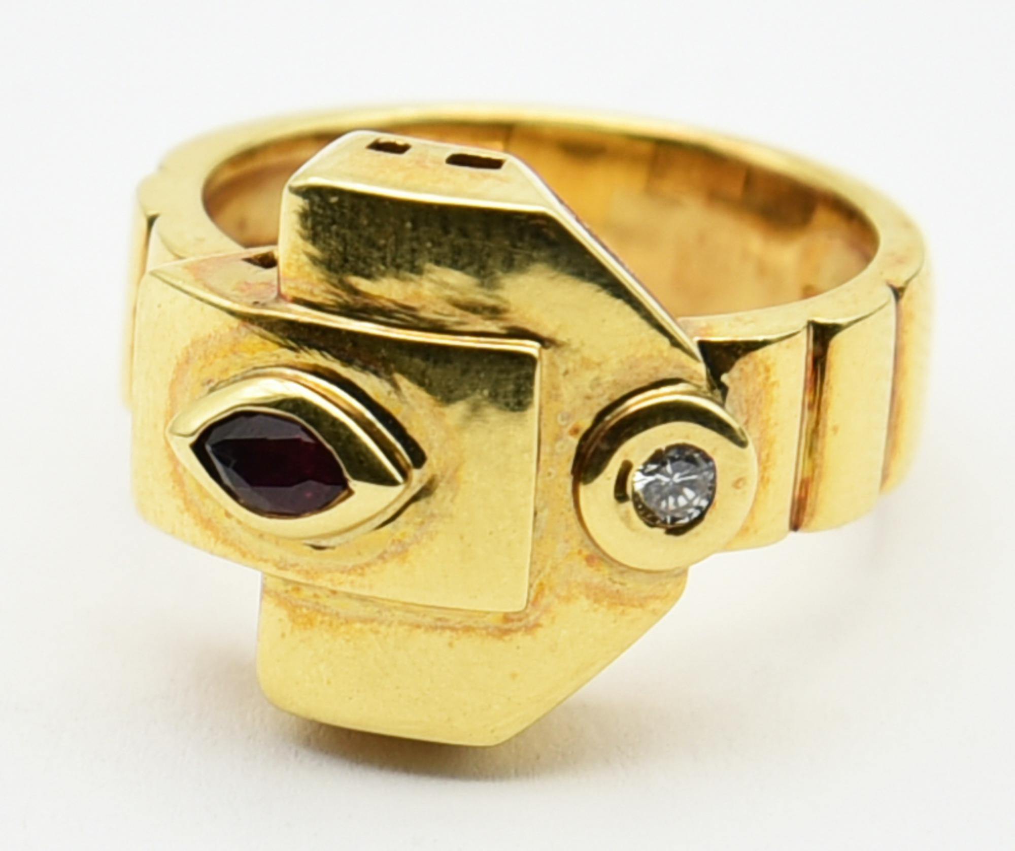 Rita Gallé (Caltanissetta 1931 – Oaxaca, Messico 2009) - ANELLO IN ORO...