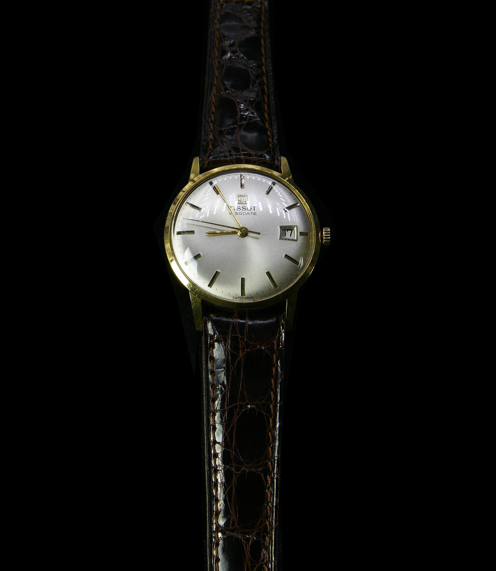 OROLOGIO TISSOT VISODATE, PLACCATO ORO, ANNI '60 CASSA: placcatura oro,...