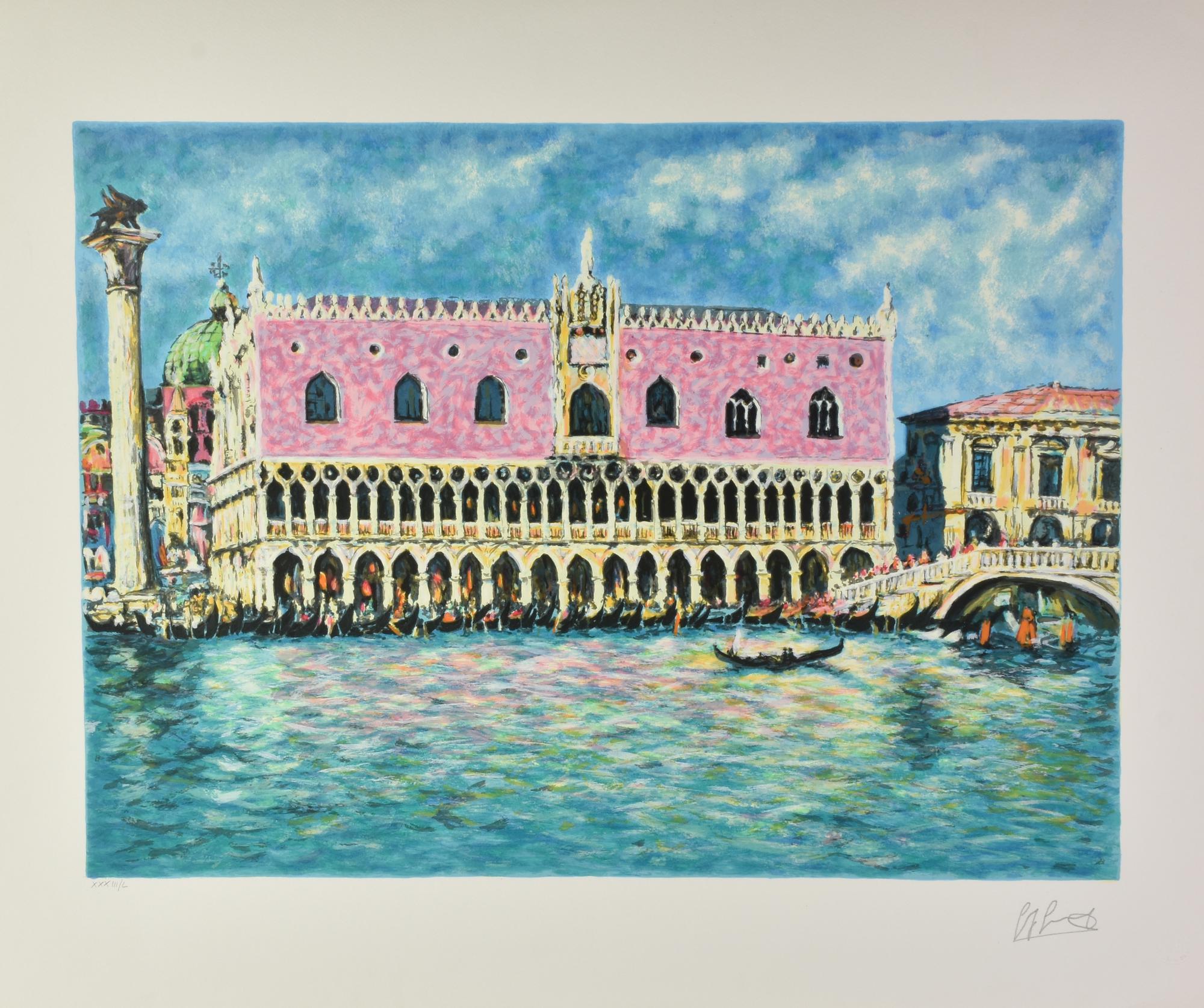 Giovan Francesco Gonzaga (1921 - 2007) PALAZZO DUCALE serigrafia su carta...