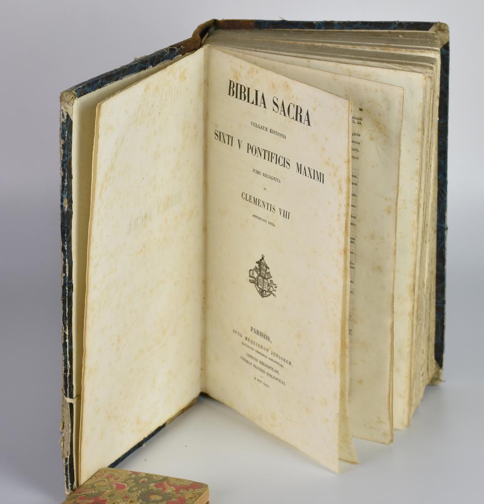 BIBLIA SACRA VULGATAE EDITIONIS SIXTI V PONTIFICIS MAXIMI JUSSU RECOGNITA ET...