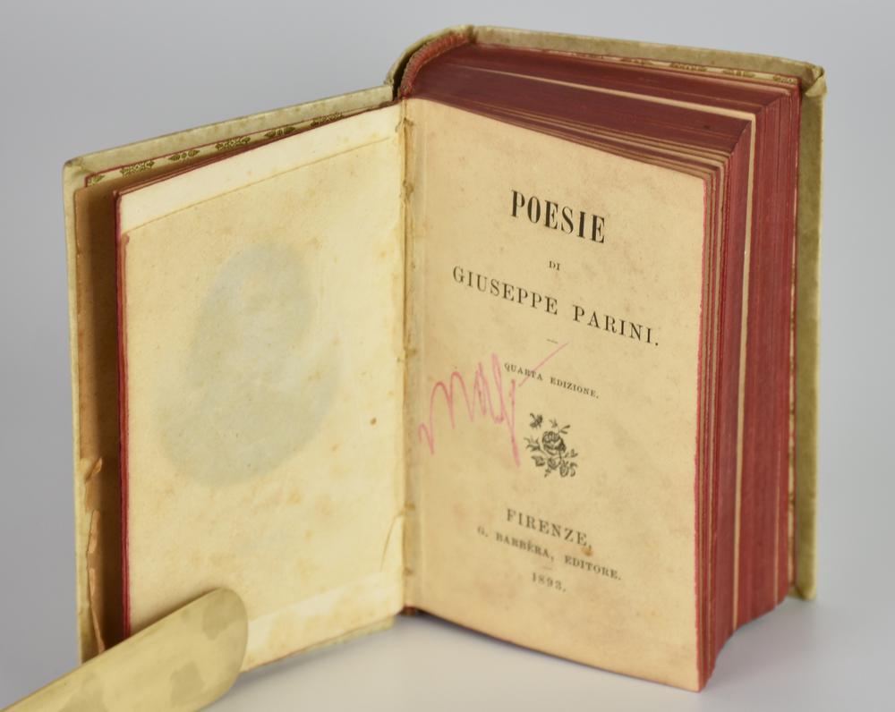 LIBRO IN MINIATURA: POESIE DI GIUSEPPE PARINI. QUARTA EDIZIONE. FIRENZE, G....