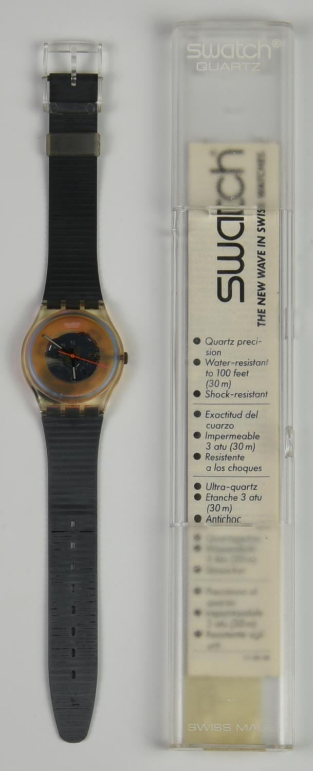 SWATCH CLEAR TECH,1988 mod. DARK VADER, cod. GK110 anno 1988 Completo di...