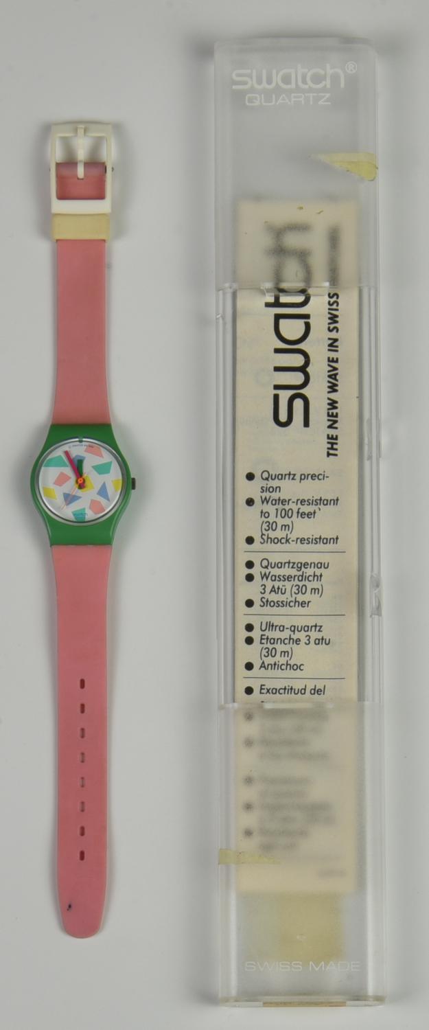 SWATCH LOLLYPOP,1988 mod. PINK LOLLY, cod. LL104 anno 1988 Completo di...