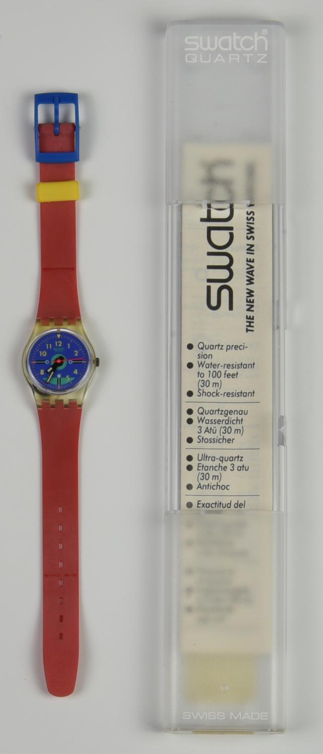 SWATCH WAIKIKI BEACH, 1988 mod. FRONT LOOP, cod. LK117 anno 1988 Completo di...