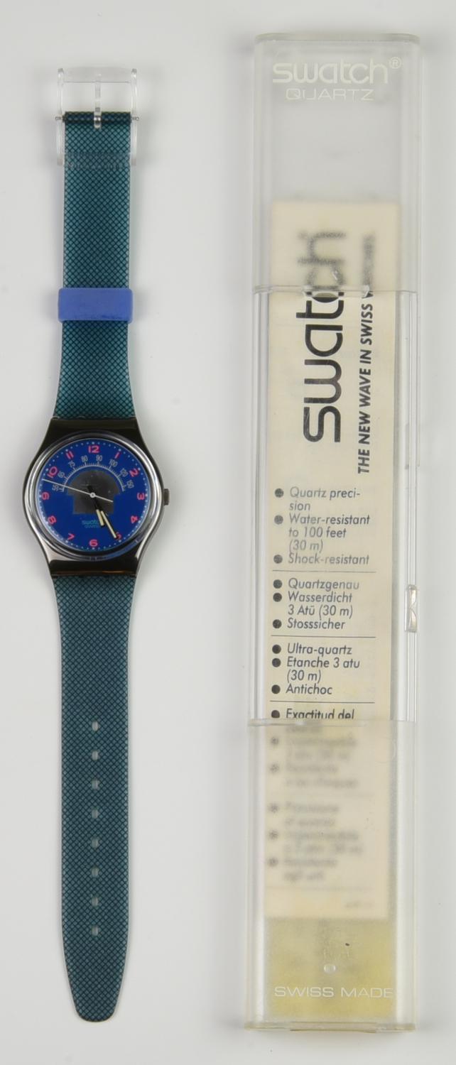 SWATCH RADIO DAYS, 1990 mod. BLUE TUNE, cod. GX119 anno 1990 Completo di...