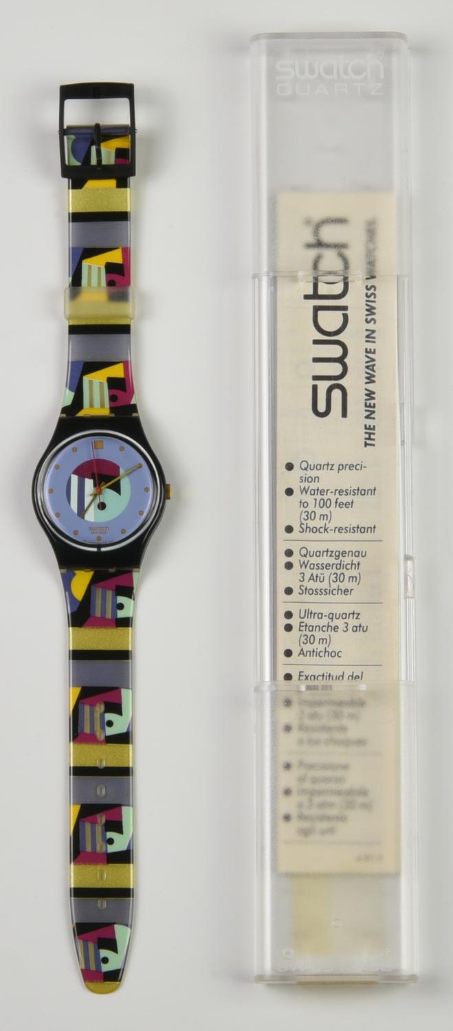 SWATCH DECODE, 1991 mod. GOLD INLAY, cod. GB141 anno 1991 Completo di scatola...