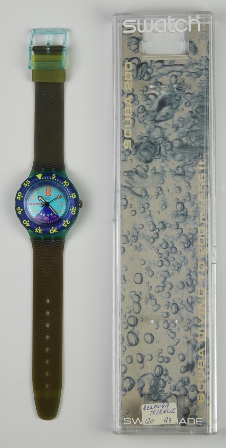 SWATCH SCUBA, 1993 mod. BERMUDA TRIANGLE, cod. SDN106 anno 1993 Completo di...