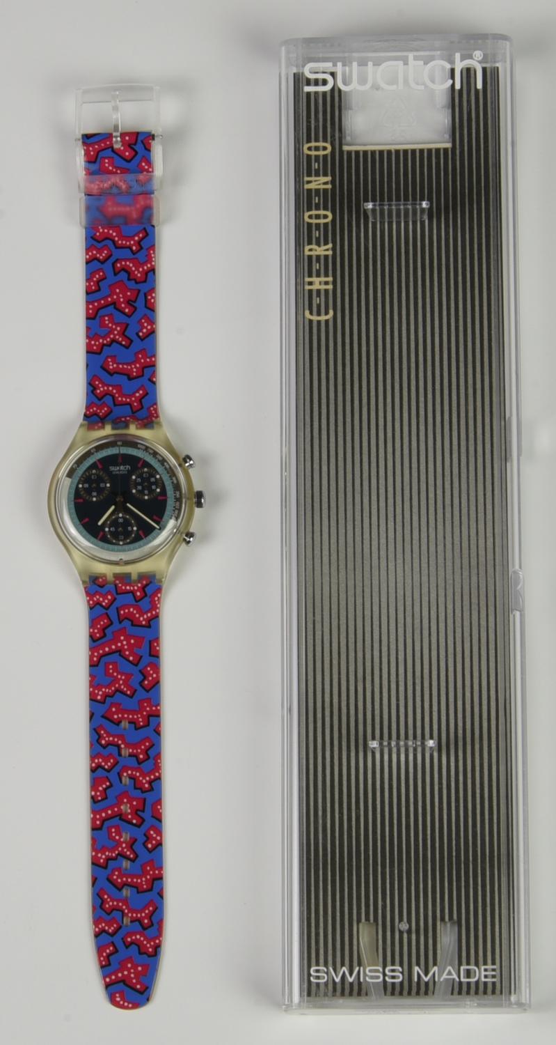 SWATCH CHRONO, 1993 mod. WILD CARD cod. SCK100 anno 1993 Completo di scatola...