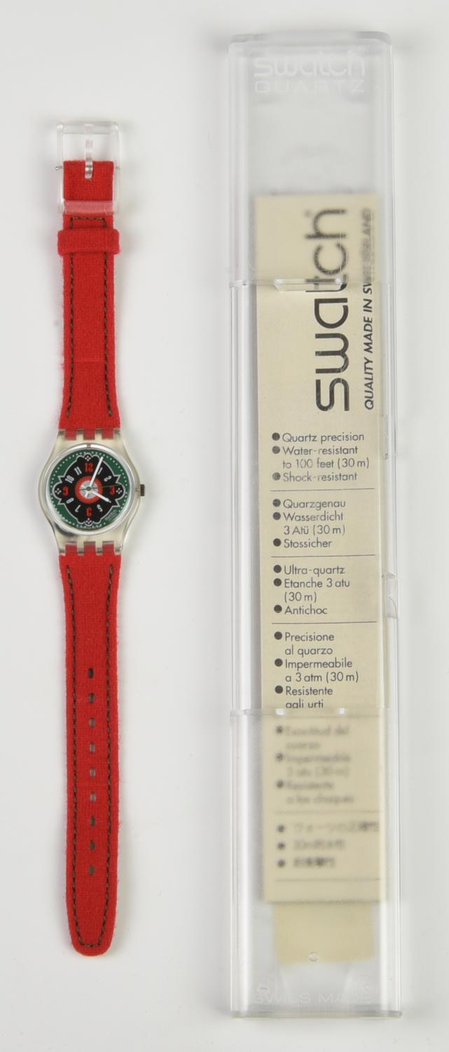 SWATCH, 1993 mod. CHESA VEGLIA, cod. LK144 anno 1993 Completo di scatola e...