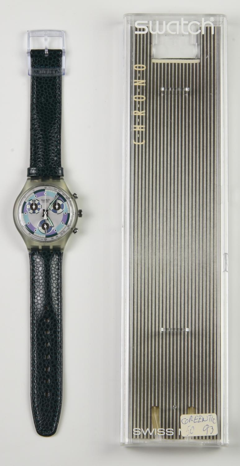 SWATCH CHRONO, 1993 mod. GREENTIC, cod. SCV100 anno 1993 Completo di scatola...