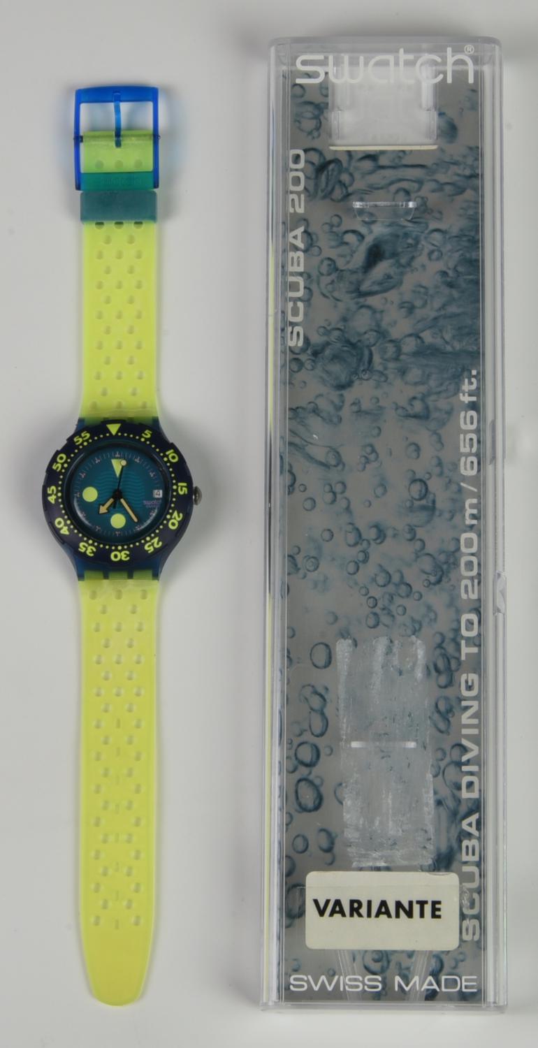 SWATCH SCUBA 200, 1992 mod. BORA BORA (variante), cod. SDN400 anno 1990...