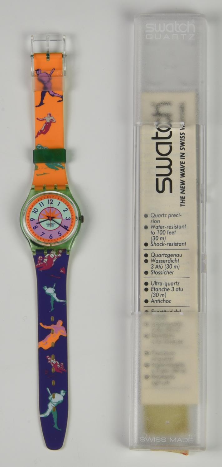 SWATCH TROIKAS, 1992 mod. CURLING, cod. GG117 anno 1992 Completo di scatola e...