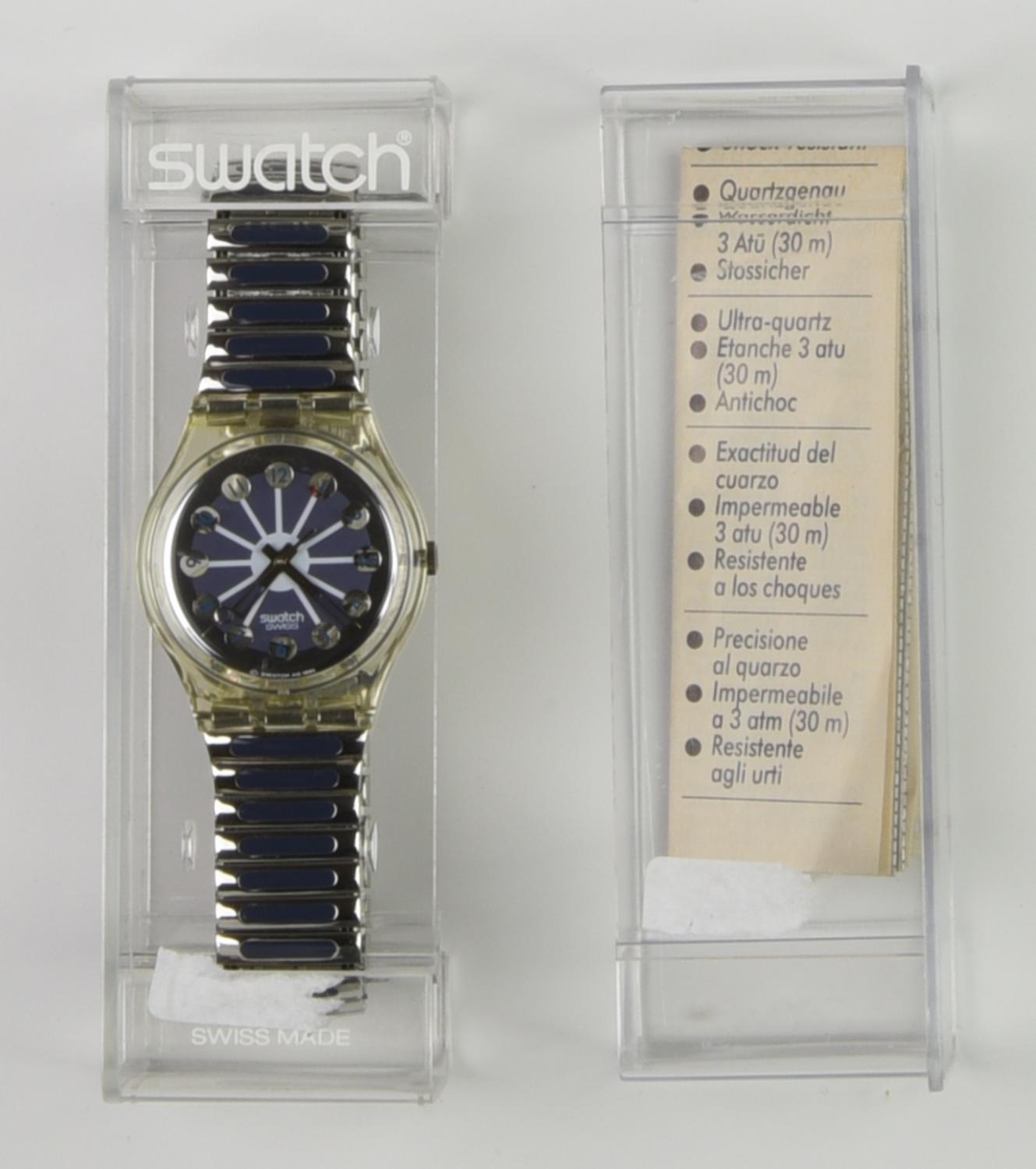 SWATCH TOOLING, 1992 mod. BLUE SEGMENT, cod. GK148/149 anno 1992 Completo di...