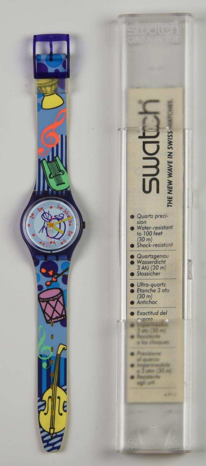 SWATCH ORCHESTRA, 1992 mod. TUBA, cod. GV104 anno 1992 Completo di scatola e...