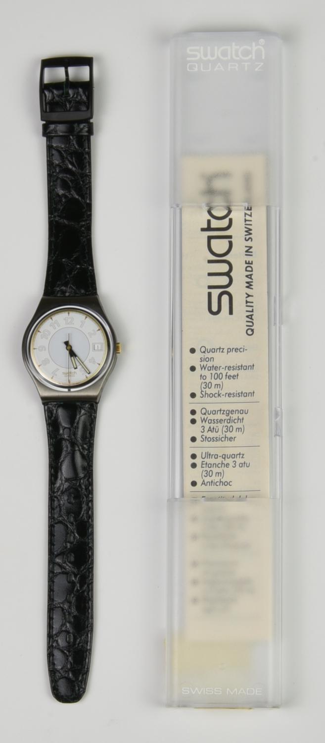 SWATCH LEATHERSHIP, 1992 mod. GEORGE, cod. GX409 anno 1992 Completo di...