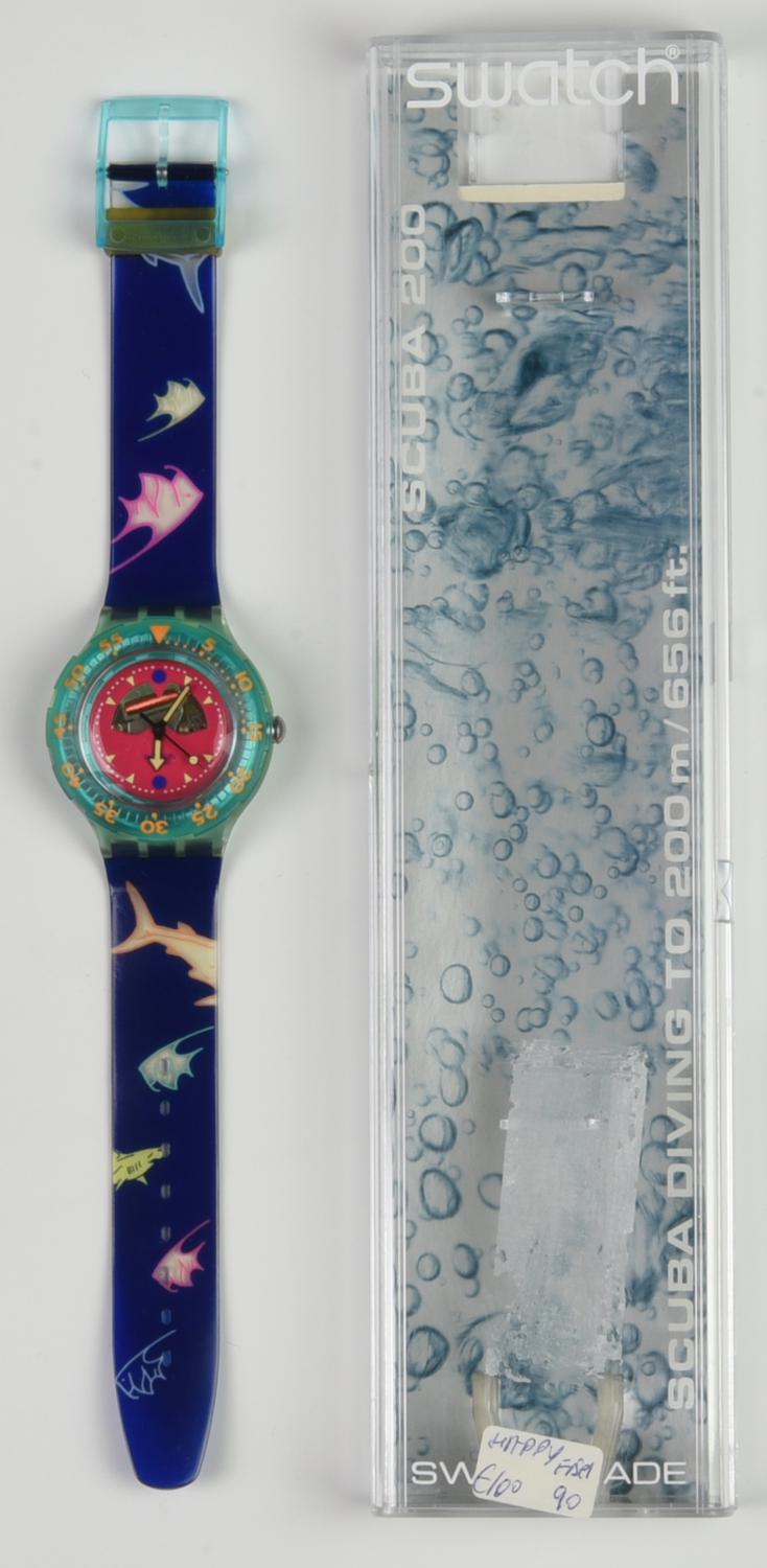 SWATCH SCUBA 200, 1991 mod. HAPPY FISH (variante), cod. SDN101 anno 1991...