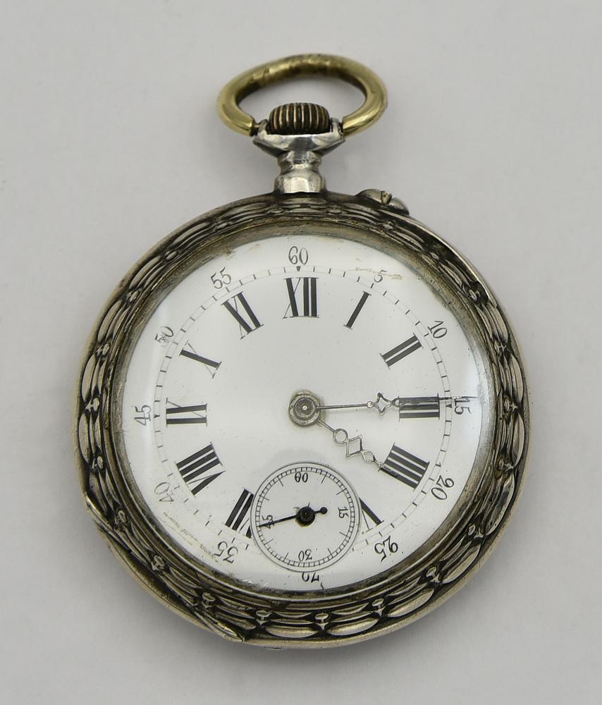 Orologio da tasca, Francia, primi 900, argento 800/1000 CASSA: in argento con...