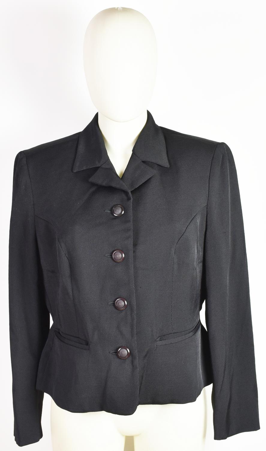 Versace Jeans Couture BLACK JACKET DESCRIPTION: Black jacket with four-button...