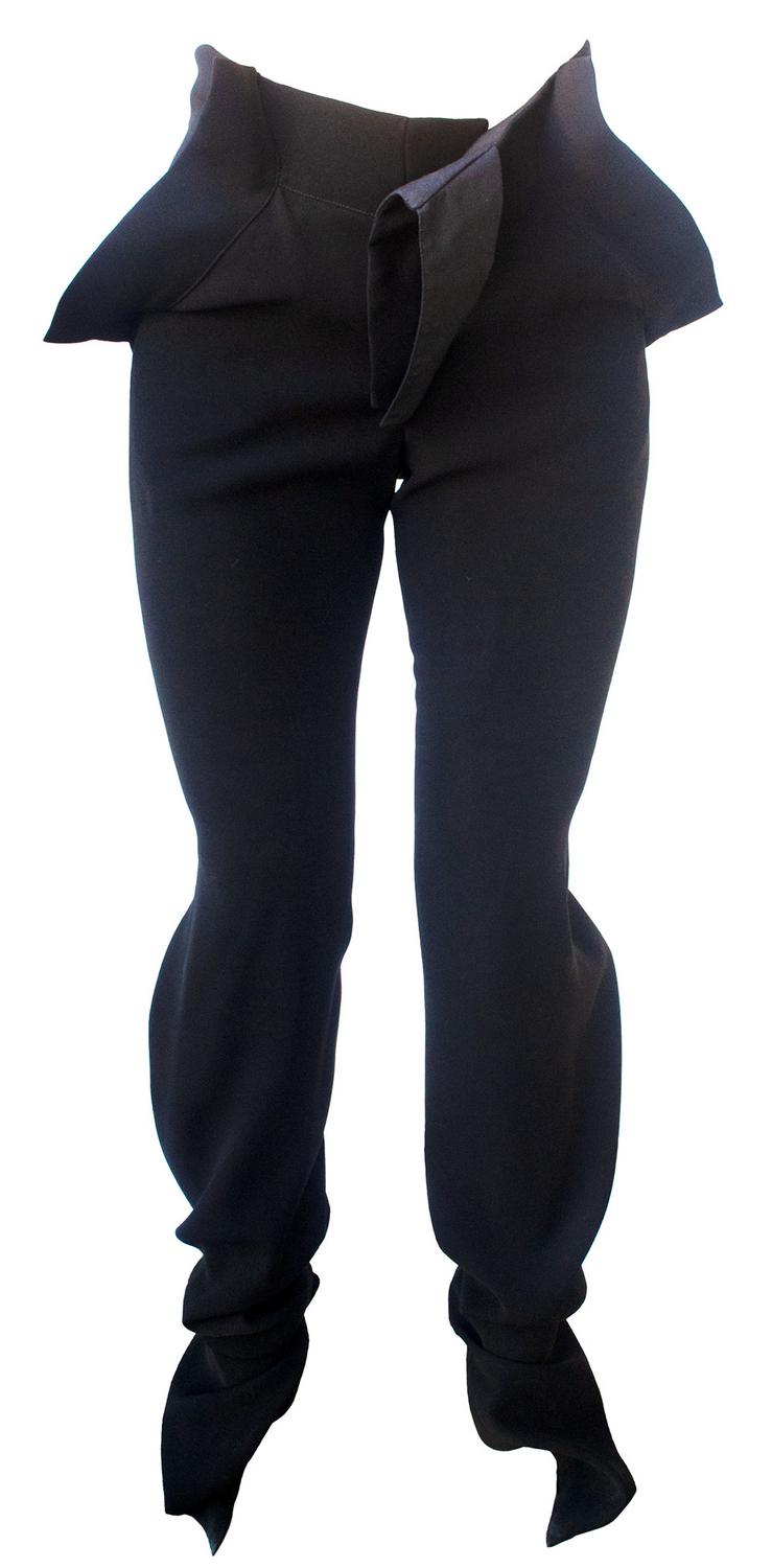 Vivienne Westwood PIRATE TROUSER Description: black cady inserted faced with...