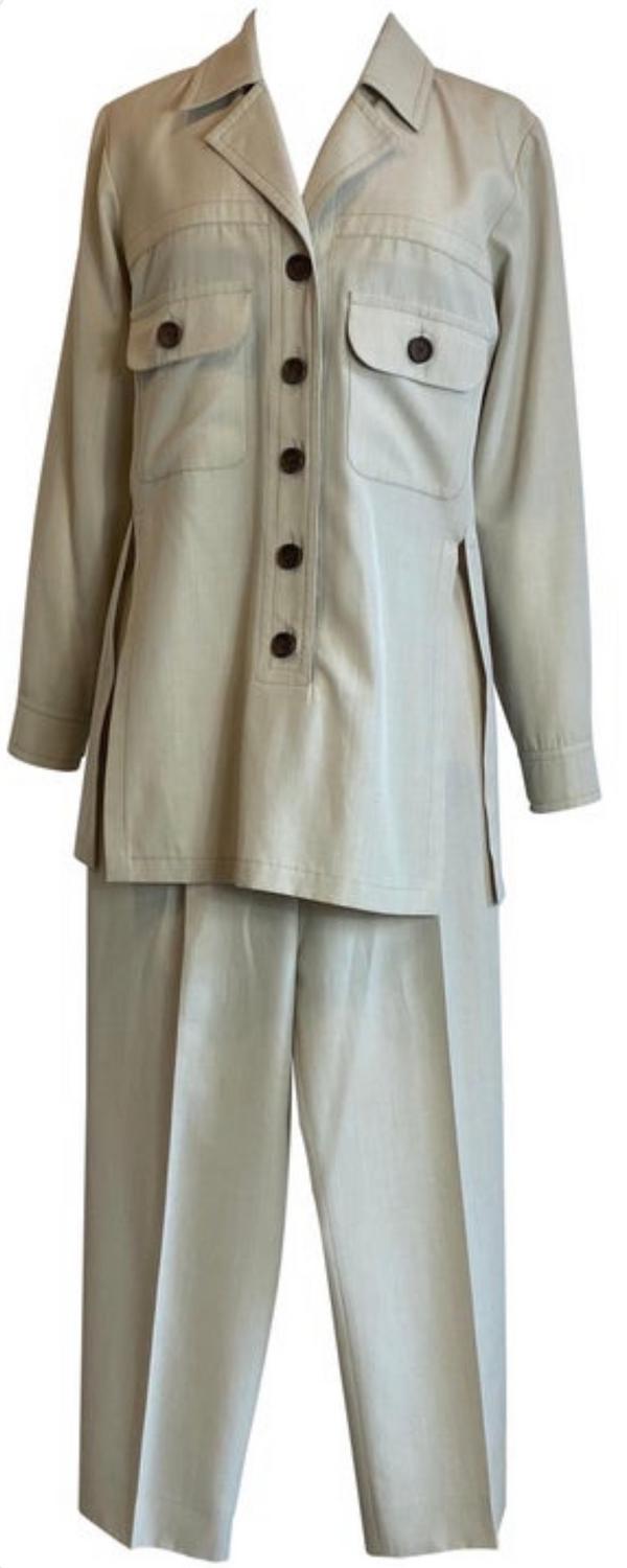 Yves Saint Laurent VARIATION SAHARA SUIT DESCRIPTION: Yves Saint Laurent...