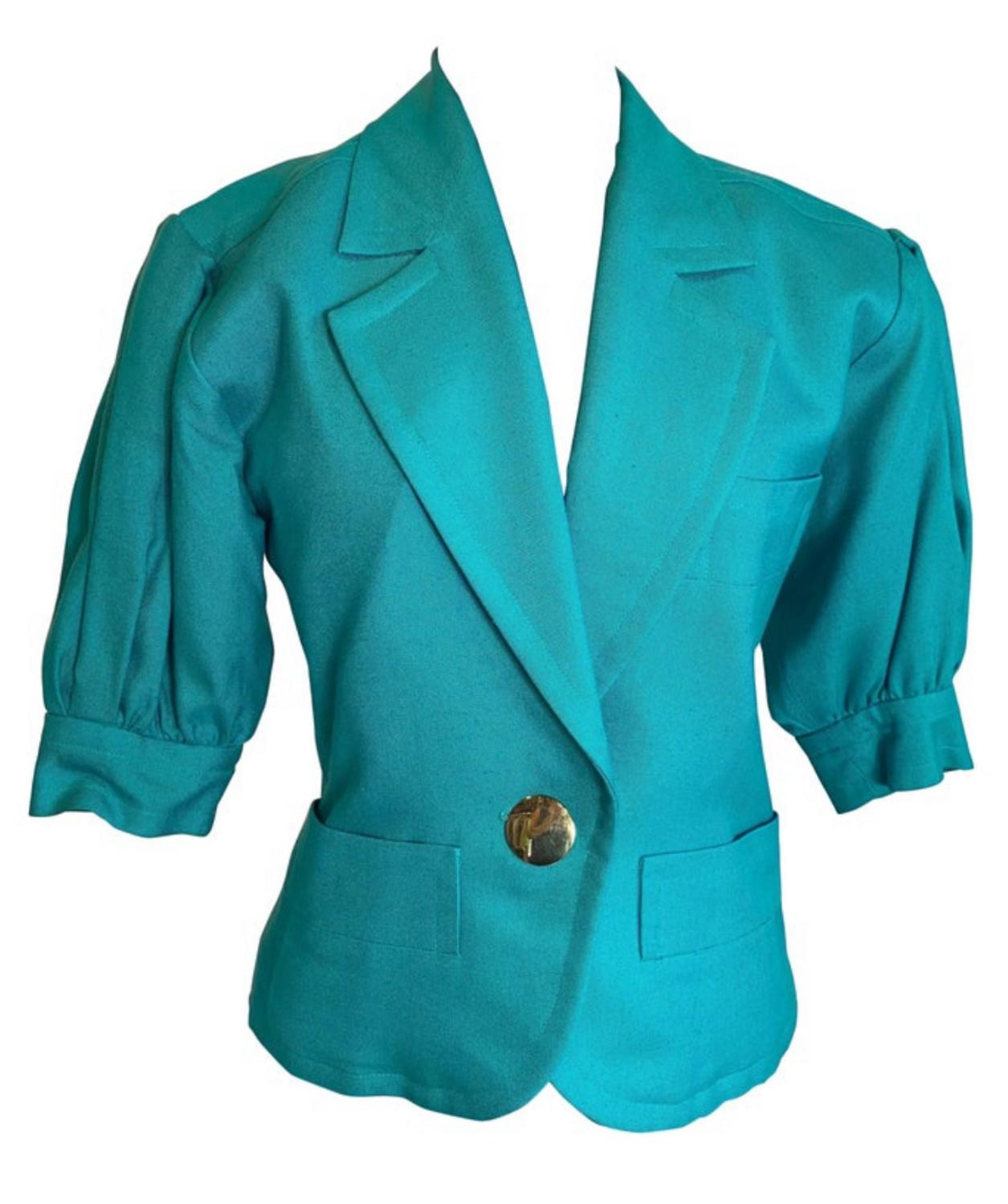 Yves Saint Laurent GREEN JACKET DESCRIPTION: Yves Saint Laurent green jacket...